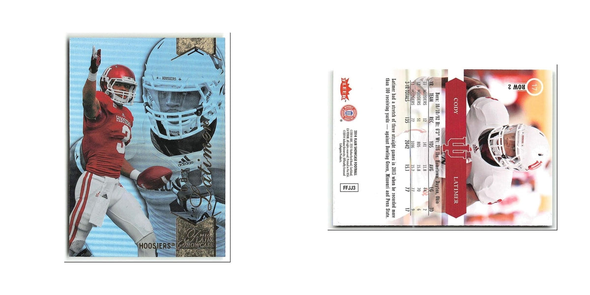 Cody Latimer 2014 Flair Showcase #17 Indiana Hoosiers Football Card NM