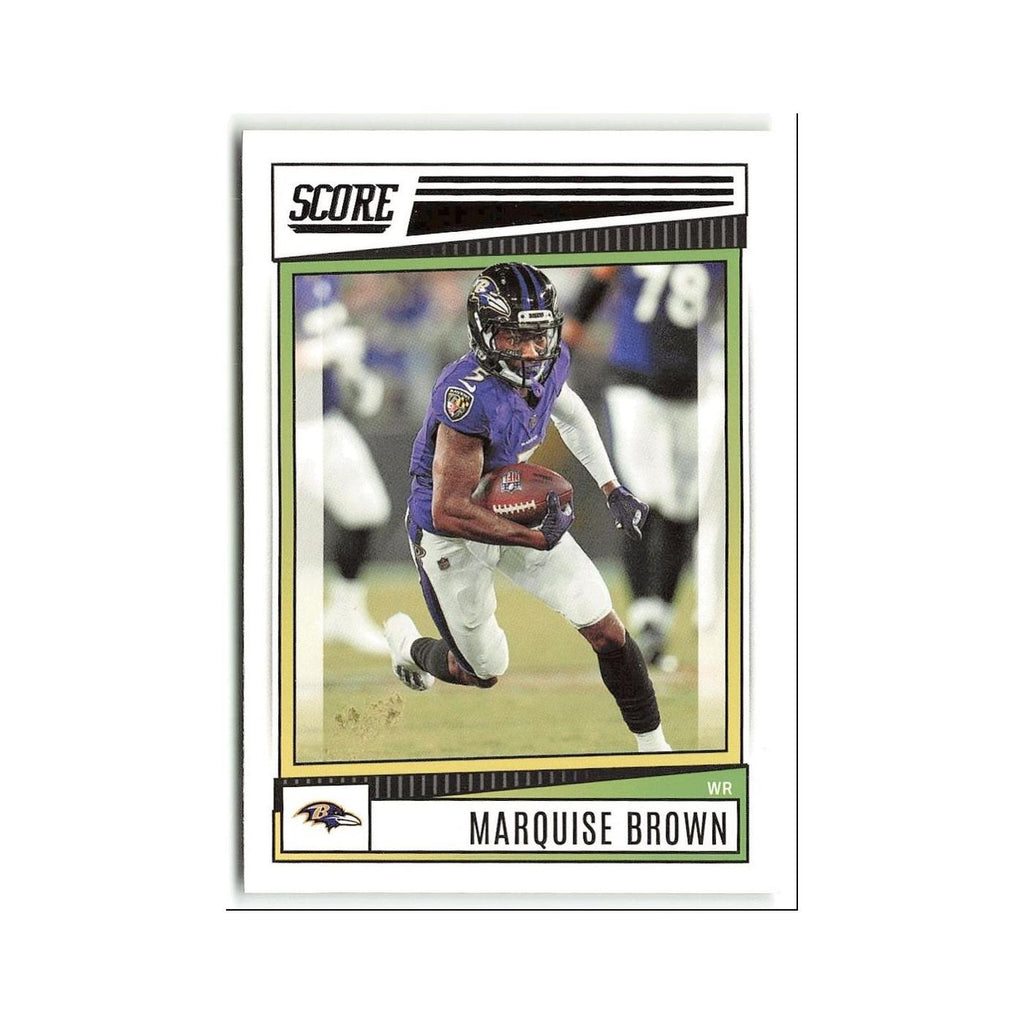 Marquise Brown 2022 Score #181 Baltimore Ravens Football Card NM