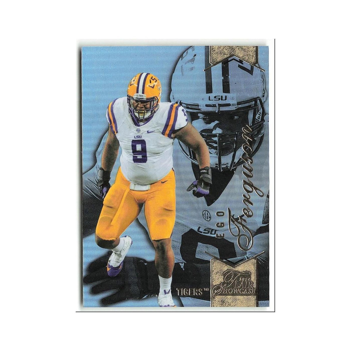 Ego Ferguson 2014 Flair Showcase #76 LSU Tigers Football Card NM