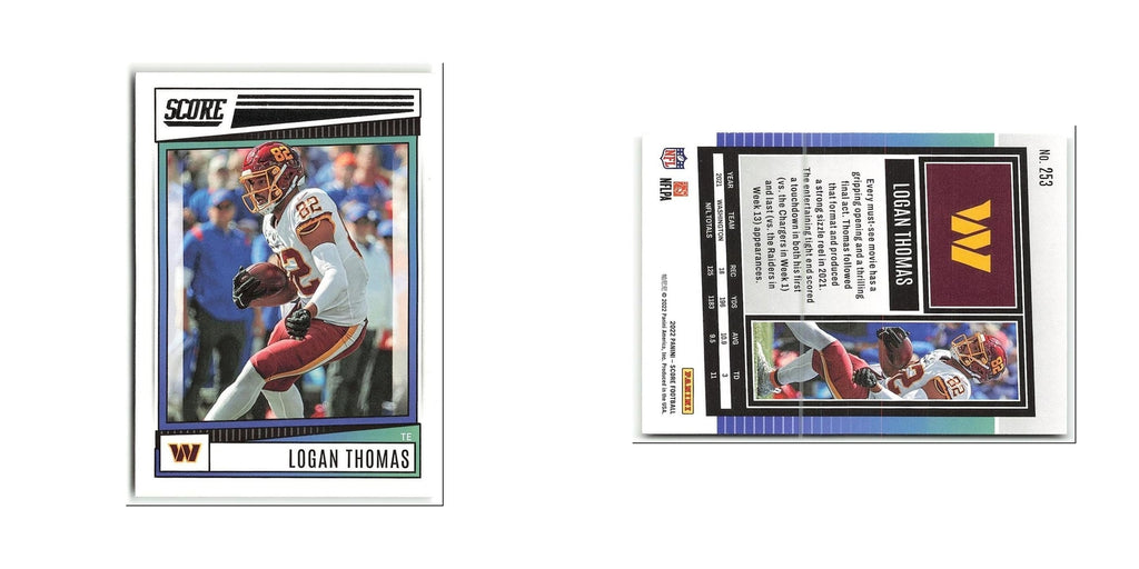 Logan Thomas 2022 Score #253 Washington Commanders Football Card NM