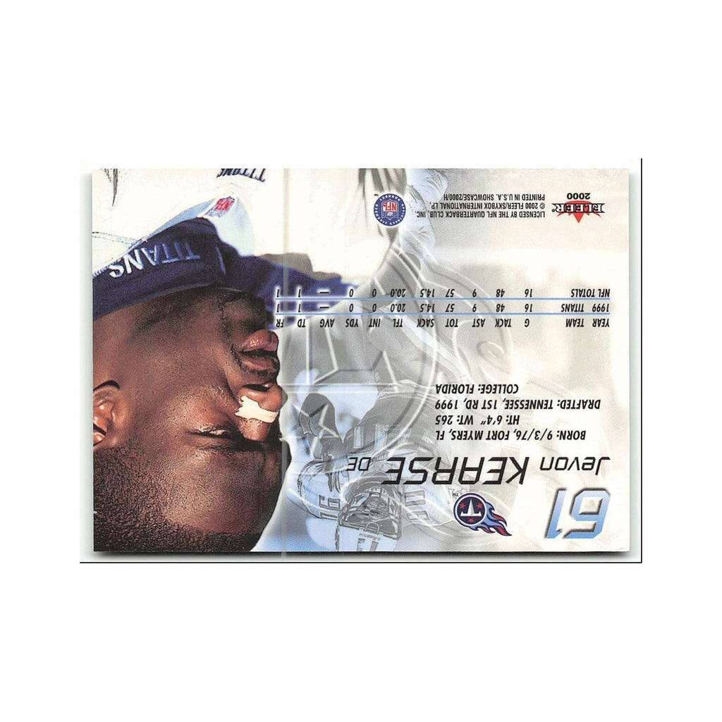 Jevon Kearse 2000 Fleer Showcase #61 Tennessee Titans Football Card NM