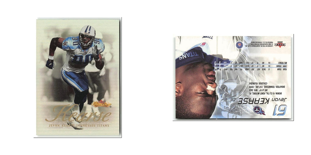 Jevon Kearse 2000 Fleer Showcase #61 Tennessee Titans Football Card NM