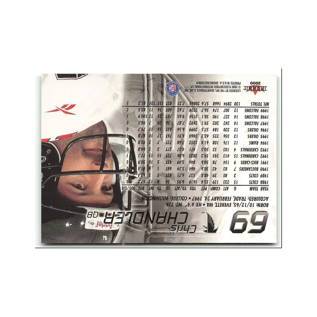 Chris Chandler 2000 Fleer Showcase #69 Atlanta Falcons Football Card NM