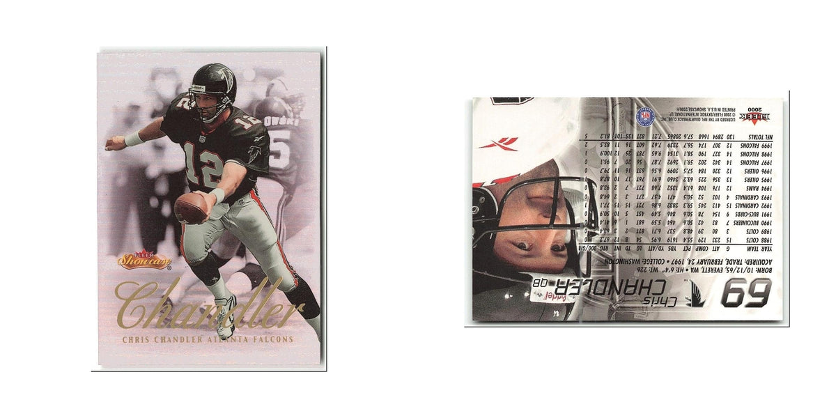Chris Chandler 2000 Fleer Showcase #69 Atlanta Falcons Football Card NM