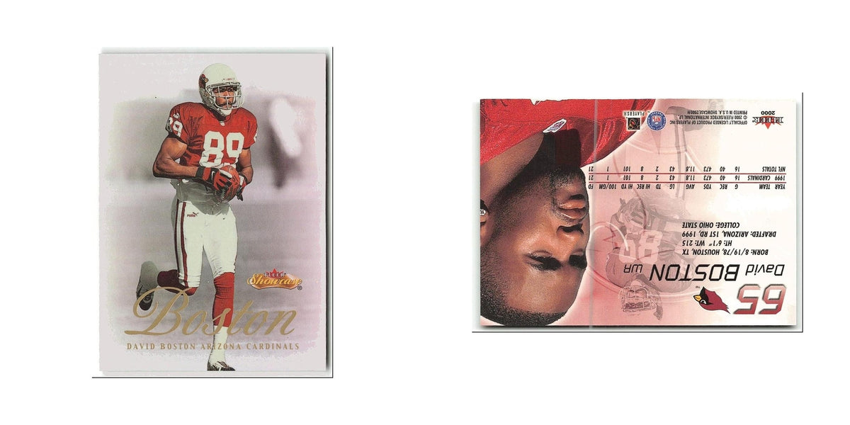David Boston 2000 Fleer Showcase #65 Arizona Cardinals Football Card NM