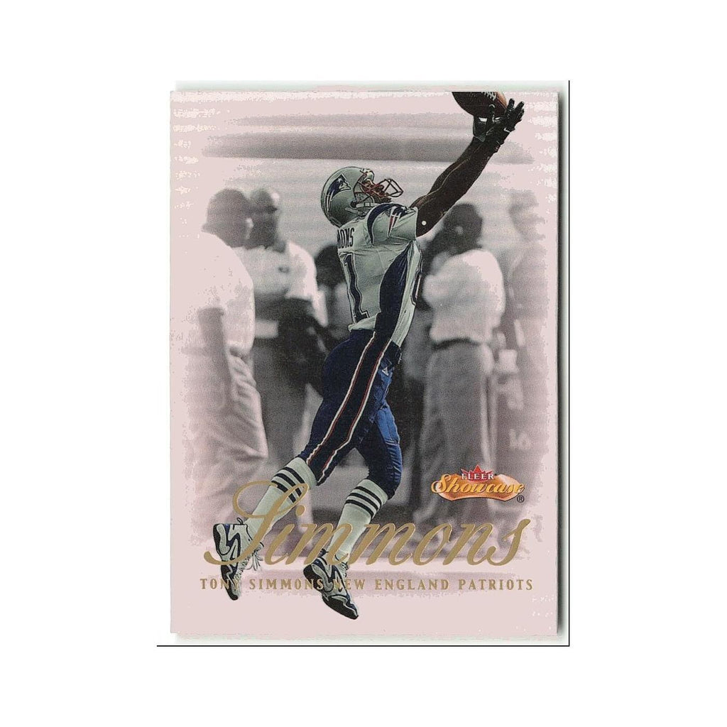 Tony Simmons 2000 Fleer Showcase #96 New England Patriots Football Card NM