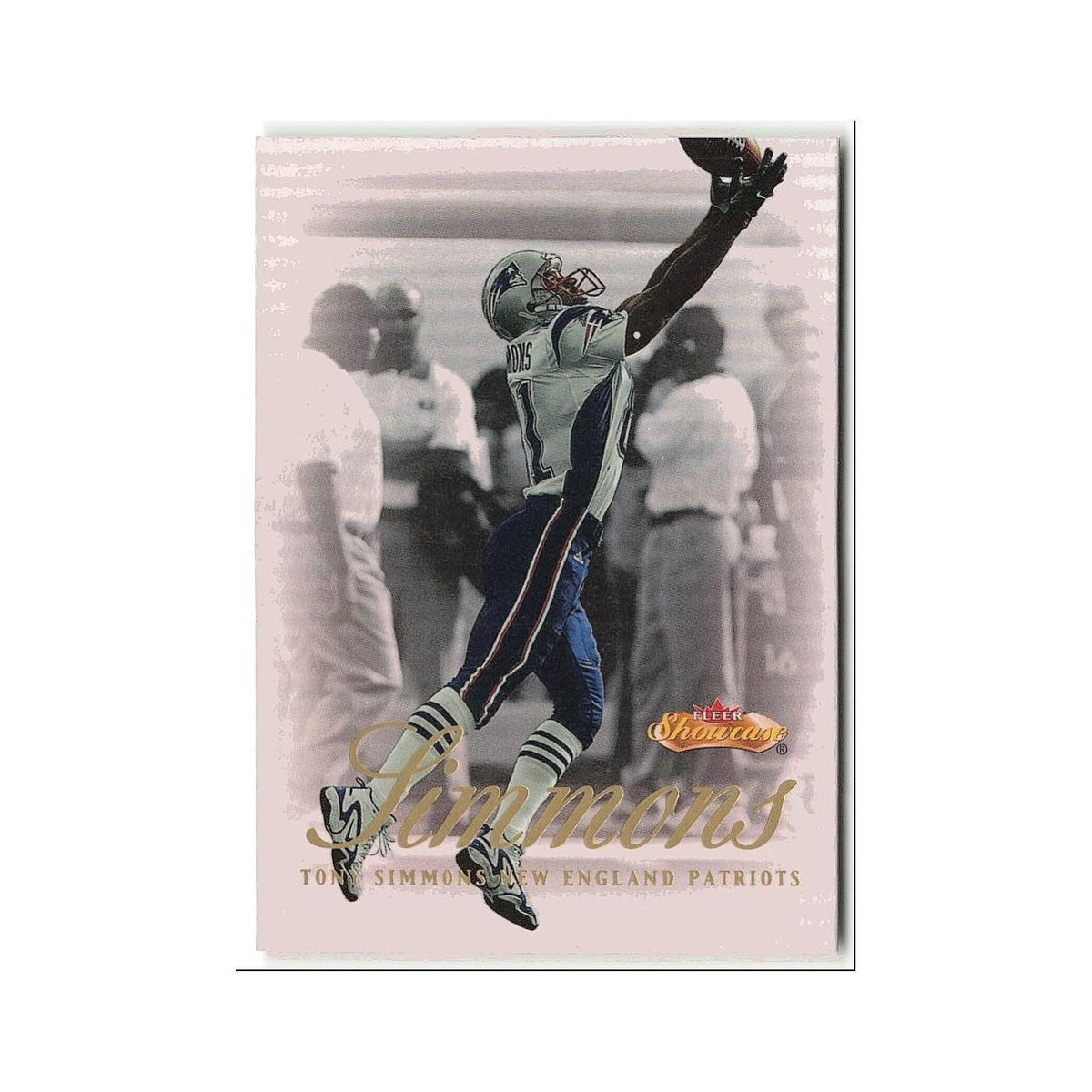 Tony Simmons 2000 Fleer Showcase #96 New England Patriots Football Card NM