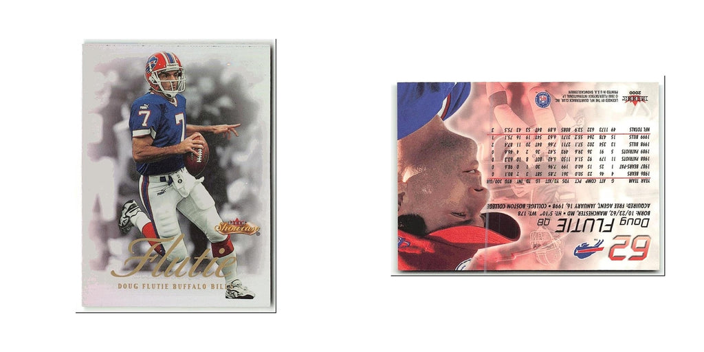 Doug Flutie 2000 Fleer Showcase #62 Buffalo Bills Football Card NM
