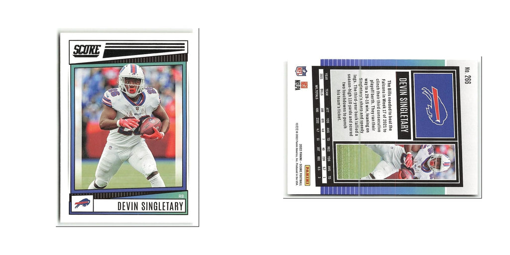 Devin Singletary 2022 Score #266 Buffalo Bills Football Card NM