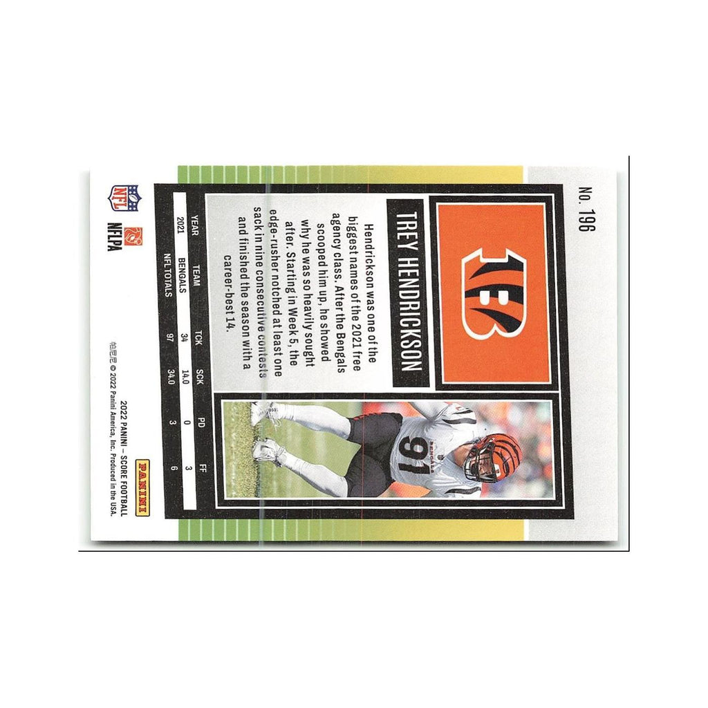 Trey Hendrickson 2022 Score #196 Cincinnati Bengals Football Card NM
