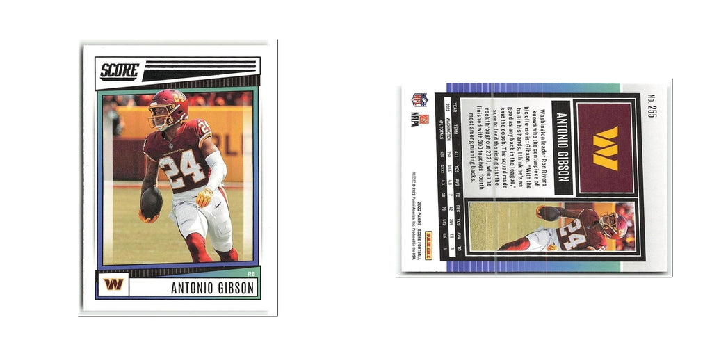 Antonio Gibson 2022 Score #255 Washington Commanders Football Card NM