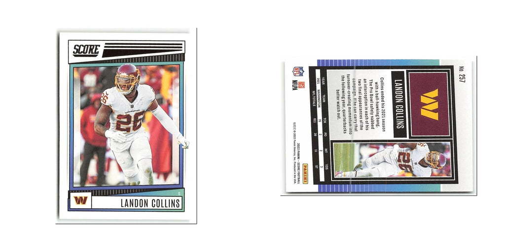 Landon Collins 2022 Score #257 Washington Commanders Football Card NM