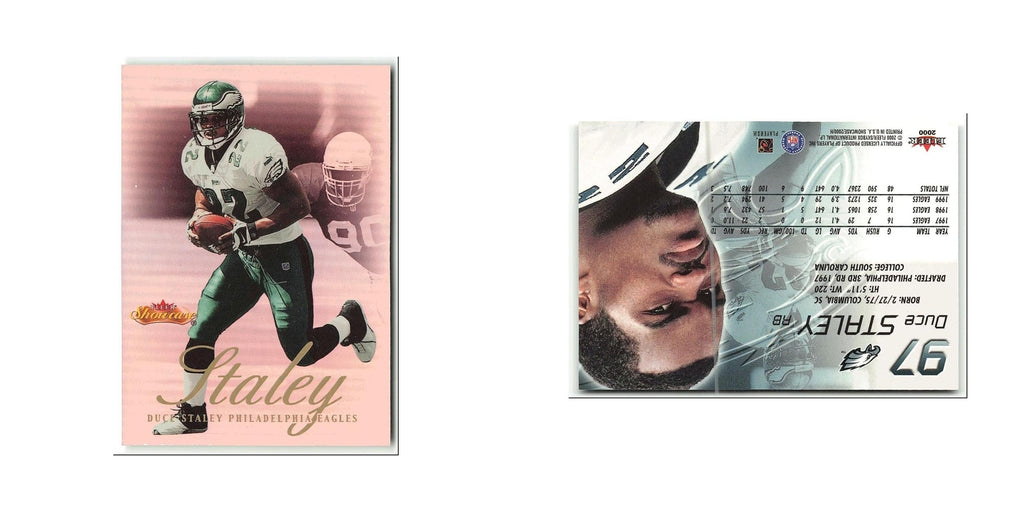 Duce Staley 2000 Fleer Showcase #97 Philadelphia Eagles Football Card NM