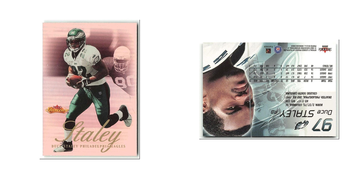 Duce Staley 2000 Fleer Showcase #97 Philadelphia Eagles Football Card NM