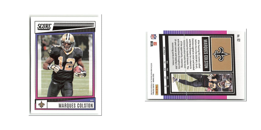 Marques Colston 2022 Score #62 New Orleans Saints Football Card NM
