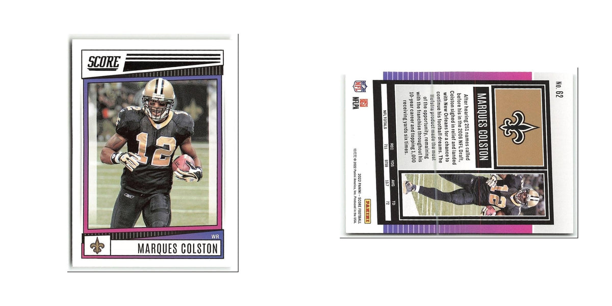 Marques Colston 2022 Score #62 New Orleans Saints Football Card NM