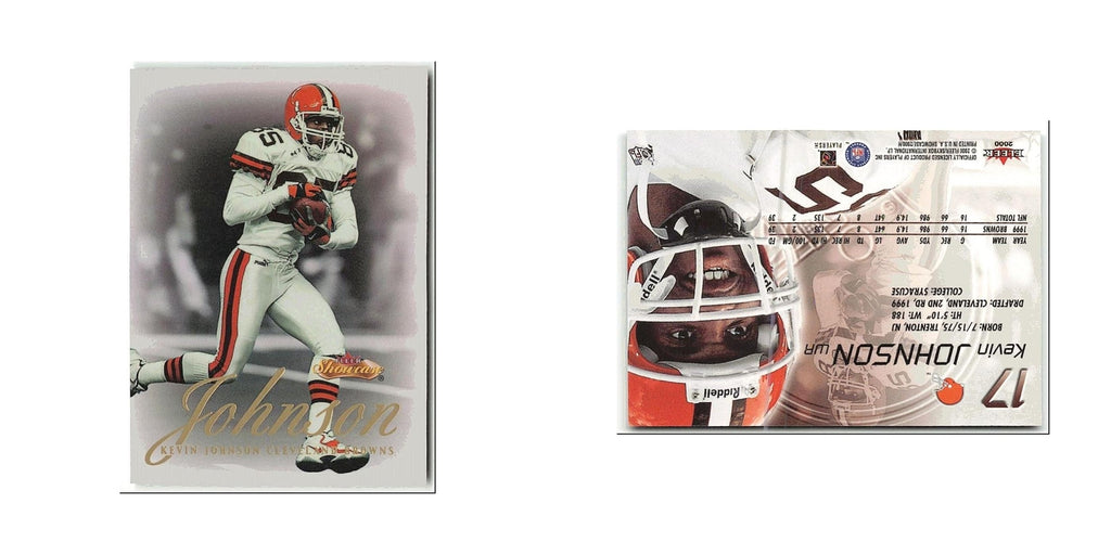 Kevin Johnson 2000 Fleer Showcase #17 Cleveland Browns Football Card NM