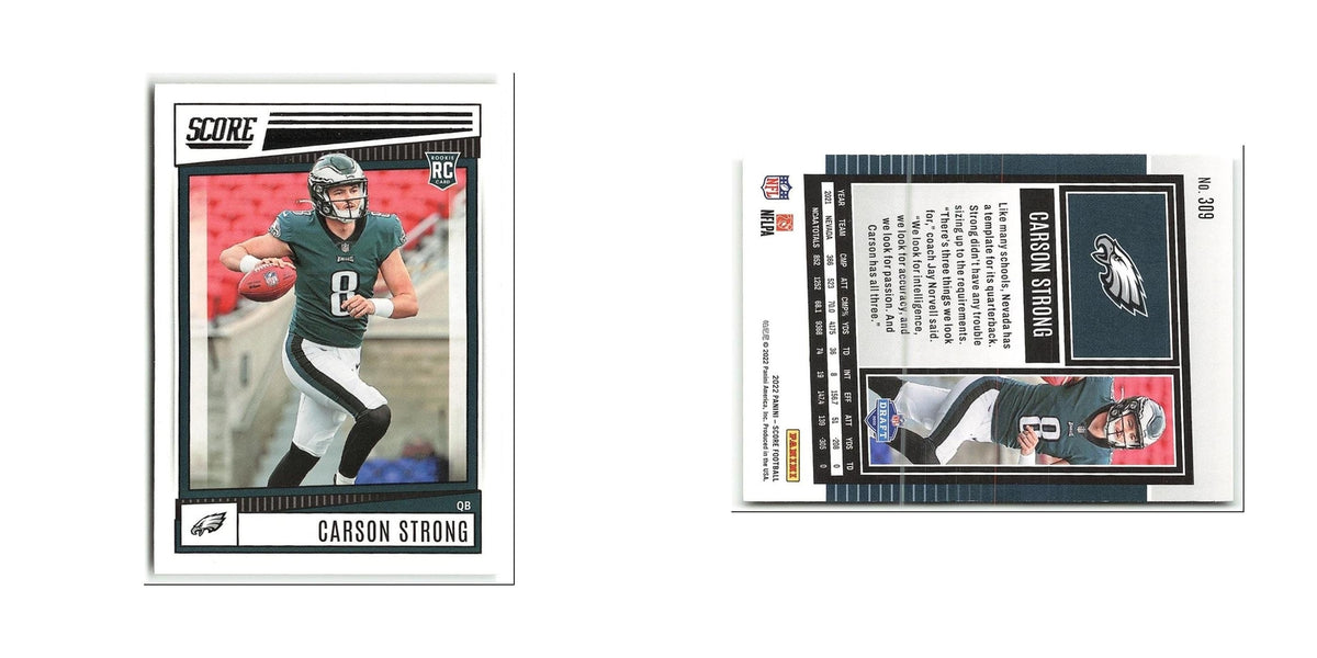 Carson Strong Rookie 2022 Score #309 Philadelphia Eagles Football Card NM