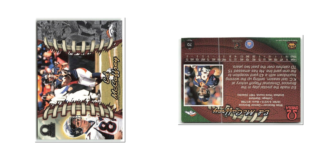 Ed McCaffrey 1998 Pacific Omega #70 Denver Broncos Football Card NM