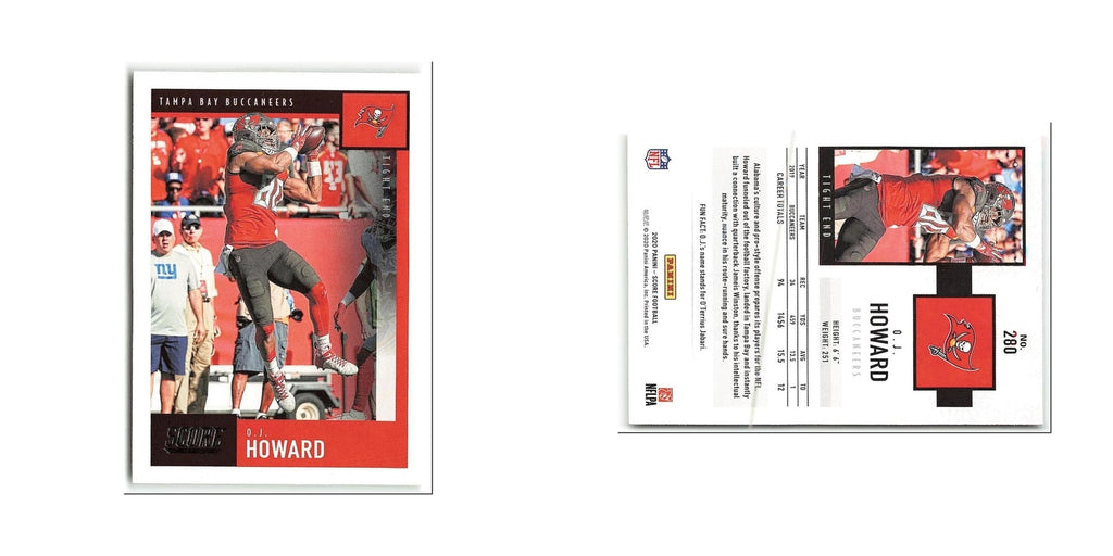 O.J. Howard 2020 Score #280 Tampa Bay Buccaneers Football Card NM