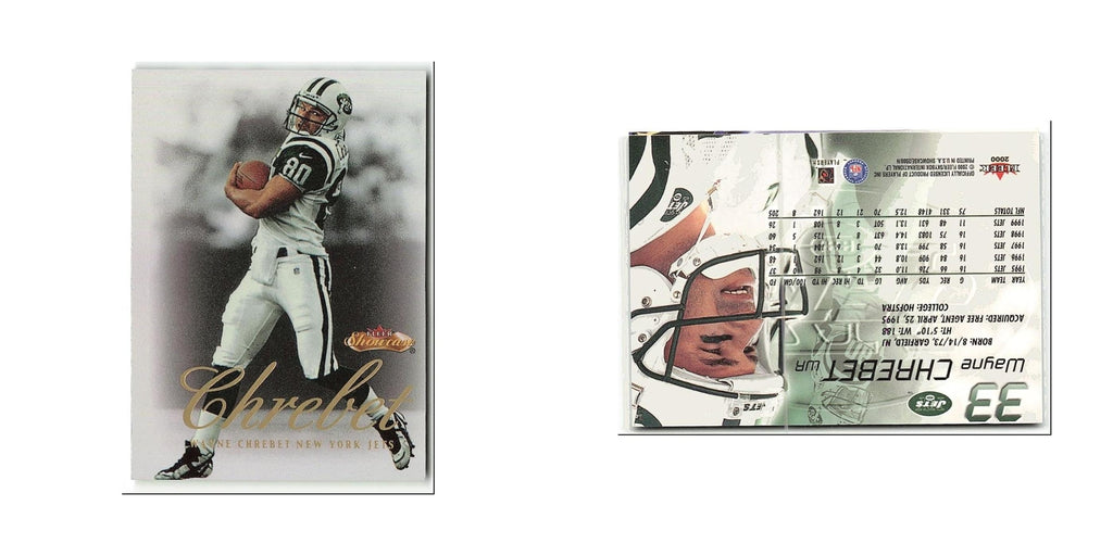 Wayne Chrebet 2000 Fleer Showcase #33 New York Jets Football Card NM