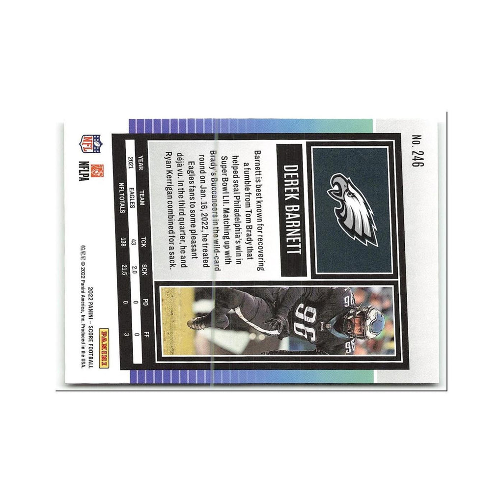 Derek Barnett 2022 Score #246 Philadelphia Eagles Football Card NM
