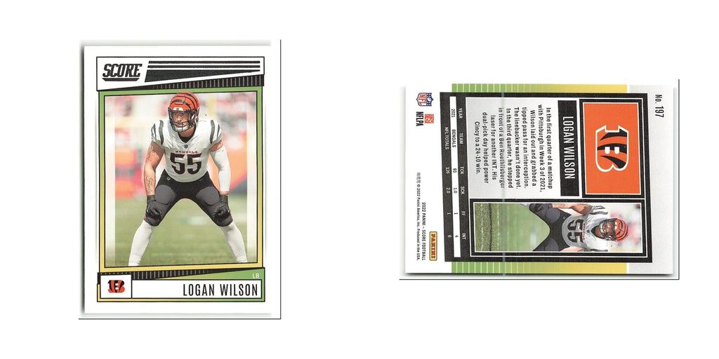 Logan Wilson 2022 Score #197 Cincinnati Bengals Football Card NM