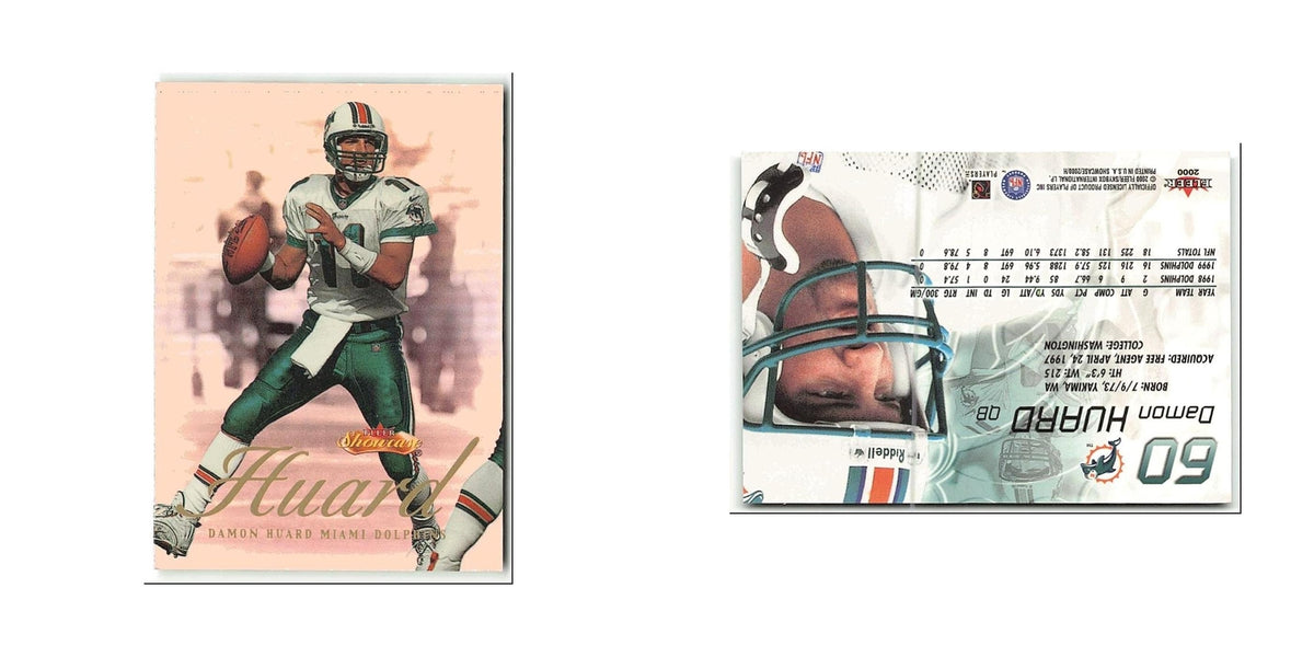 Damon Huard 2000 Fleer Showcase #60 Miami Dolphins Football Card NM