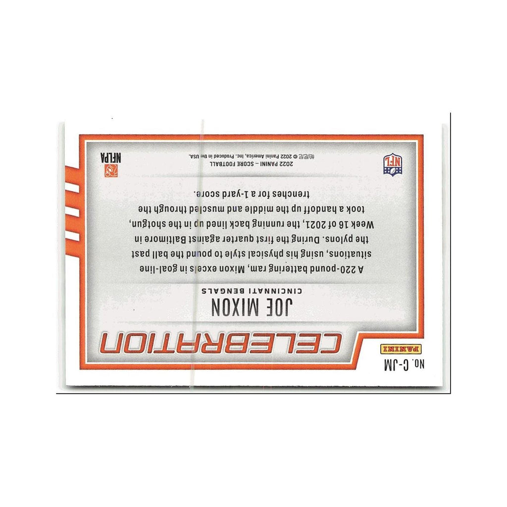 Joe Mixon 2022 Score #C-JM Cincinnati Bengals Football Card NM