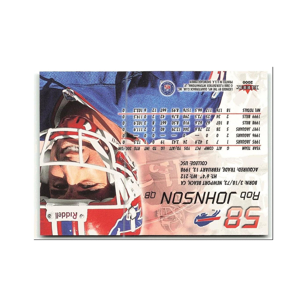 Rob Johnson 2000 Fleer Showcase #58 Buffalo Bills Football Card NM