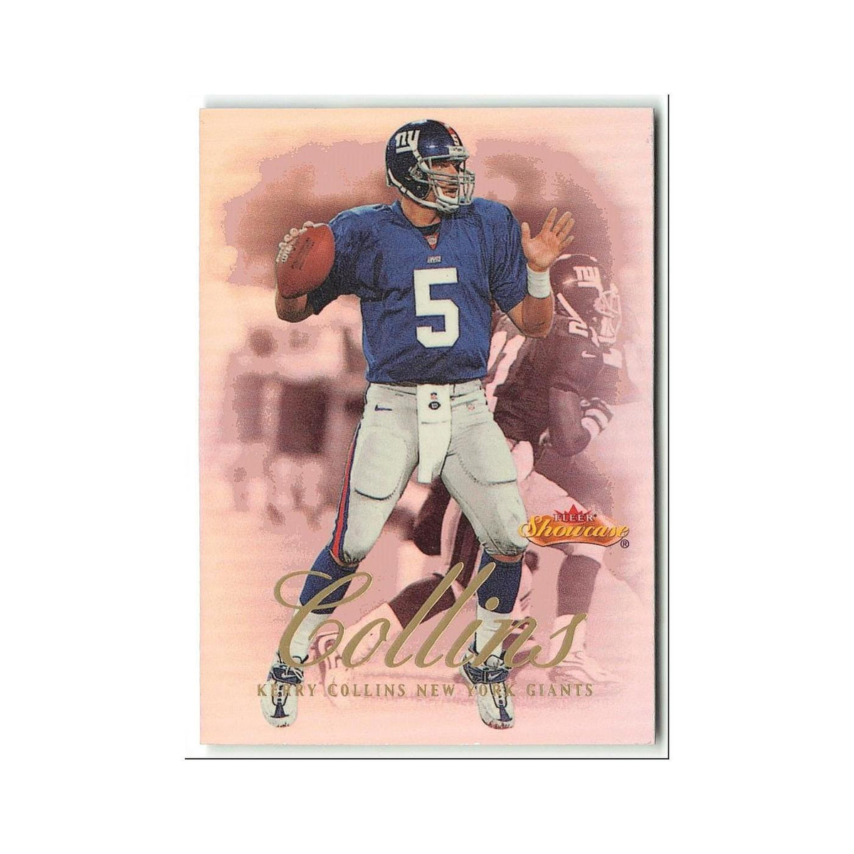 Kerry Collins 2000 Fleer Showcase #71 New York Giants Football Card NM