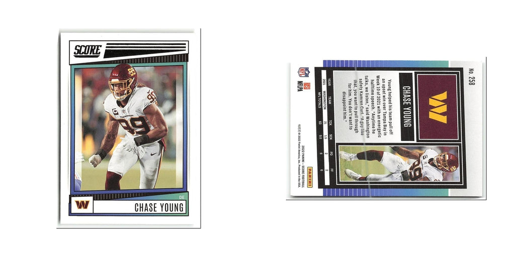 Chase Young 2022 Score #258 Washington Commanders Football Card NM