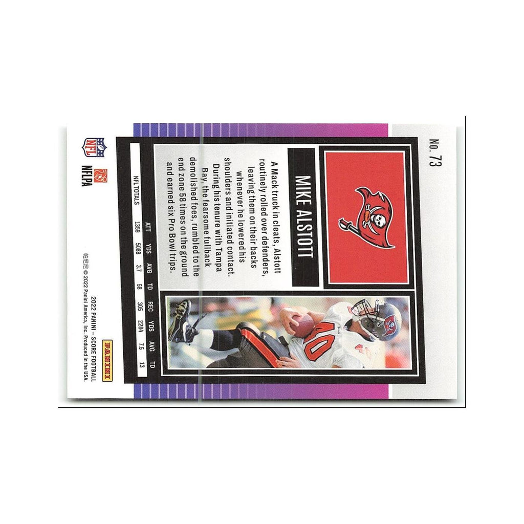Mike Alstott 2022 Score #73 Tampa Bay Buccaneers Football Card NM