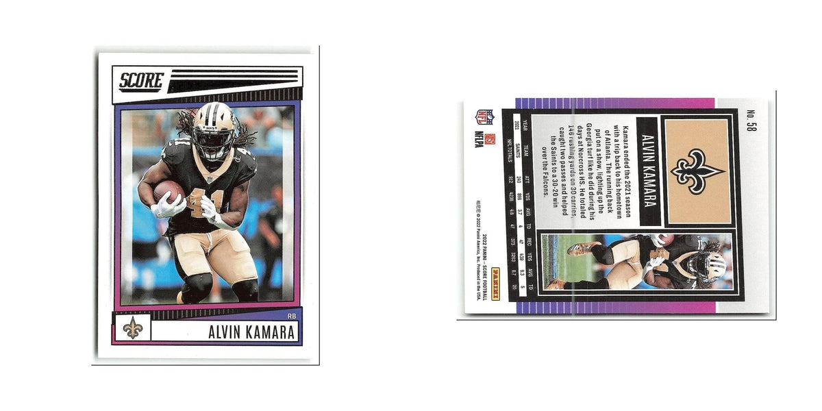 Alvin Kamara 2022 Score #58 New Orleans Saints Football Card NM