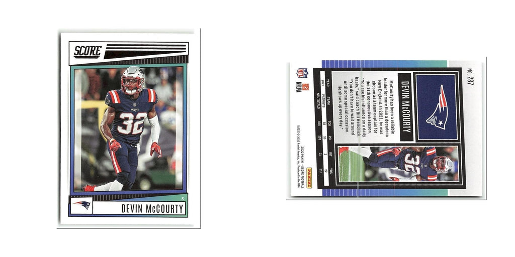 Devin McCourty 2022 Score #287 New England Patriots Football Card NM