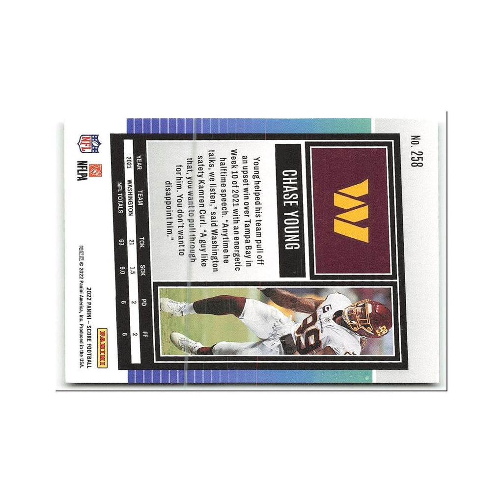 Chase Young 2022 Score #258 Washington Commanders Football Card NM