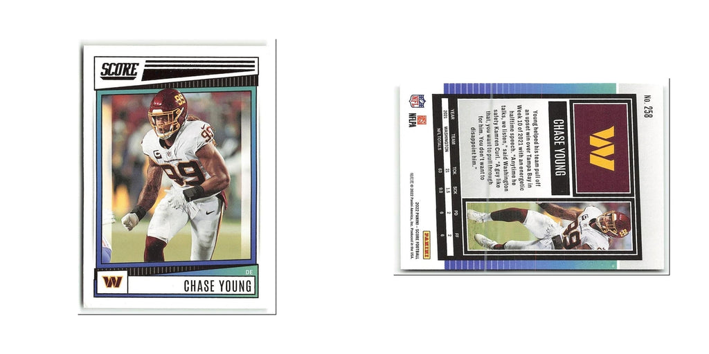 Chase Young 2022 Score #258 Washington Commanders Football Card NM