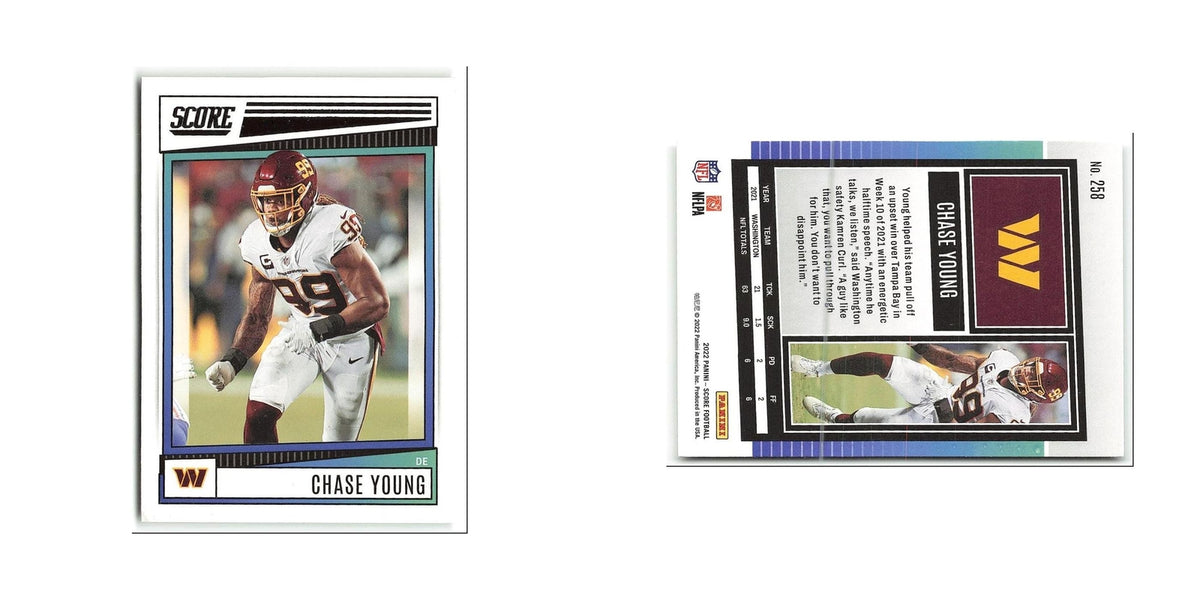 Chase Young 2022 Score #258 Washington Commanders Football Card NM