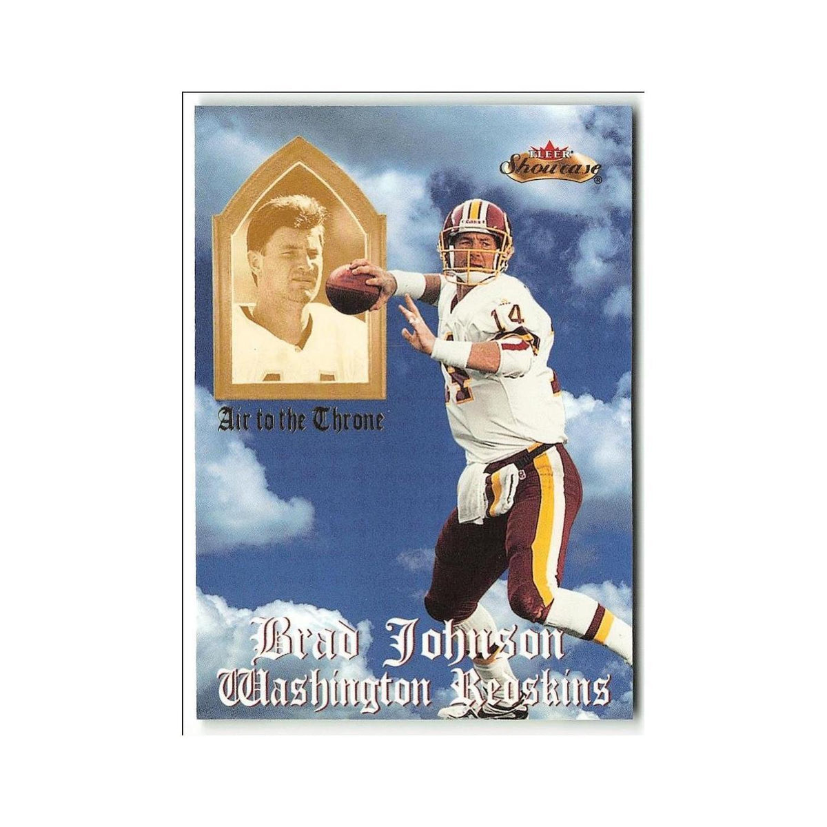 Brad Johnson 2001 Fleer Showcase Air to the Throne #7 Tampa Bay Buccaneers NM