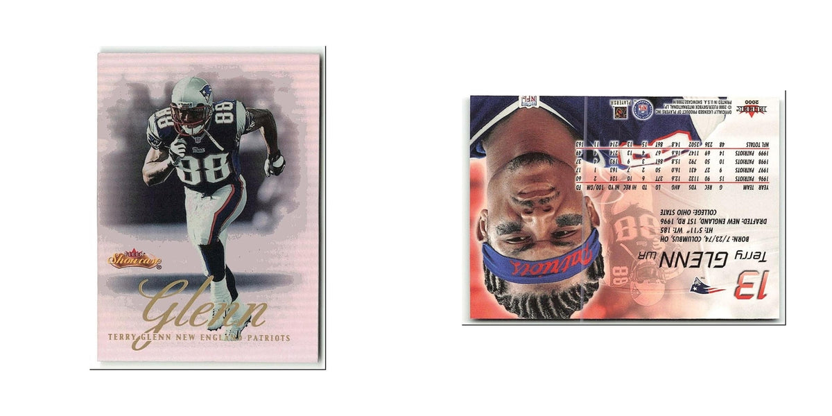 Terry Glenn 2000 Fleer Showcase #13 New England Patriots Football Card NM