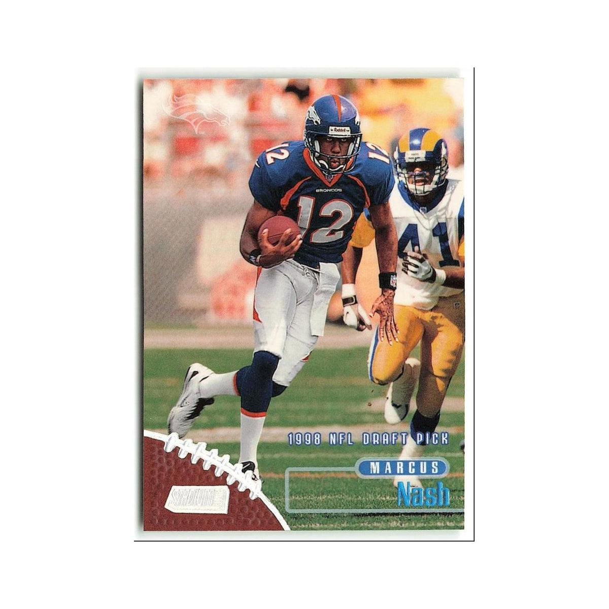 Marcus Nash Rookie 1998 Topps Stadium Club #192 Denver Broncos Football Card NM