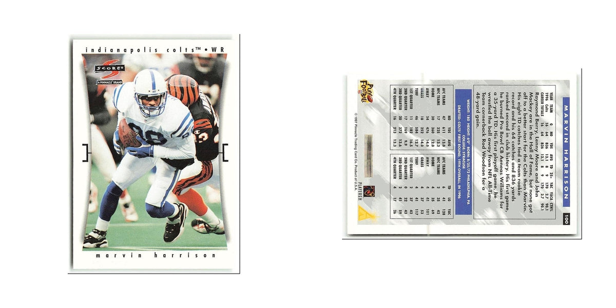 Marvin Harrison 1997 Score #100 Indianapolis Colts Football Card NM