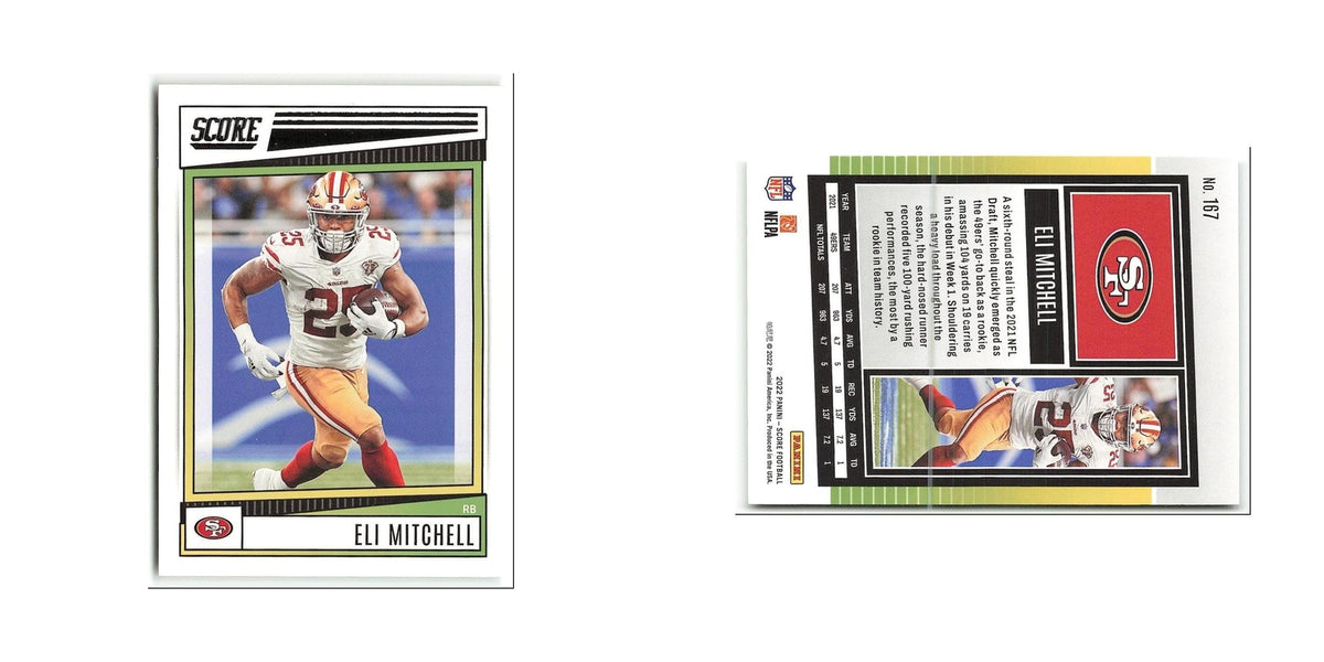 Eli Mitchell 2022 Score #167 San Francisco 49ers Football Card NM