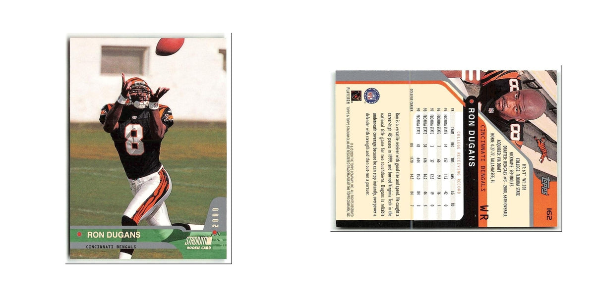 Ron Dugans Rookie 2000 Topps Stadium Club #162 Cincinnati Bengals NM