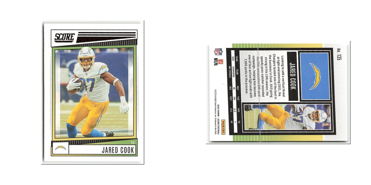 Jared Cook 2022 Score #135 Los Angeles Chargers Football Card NM