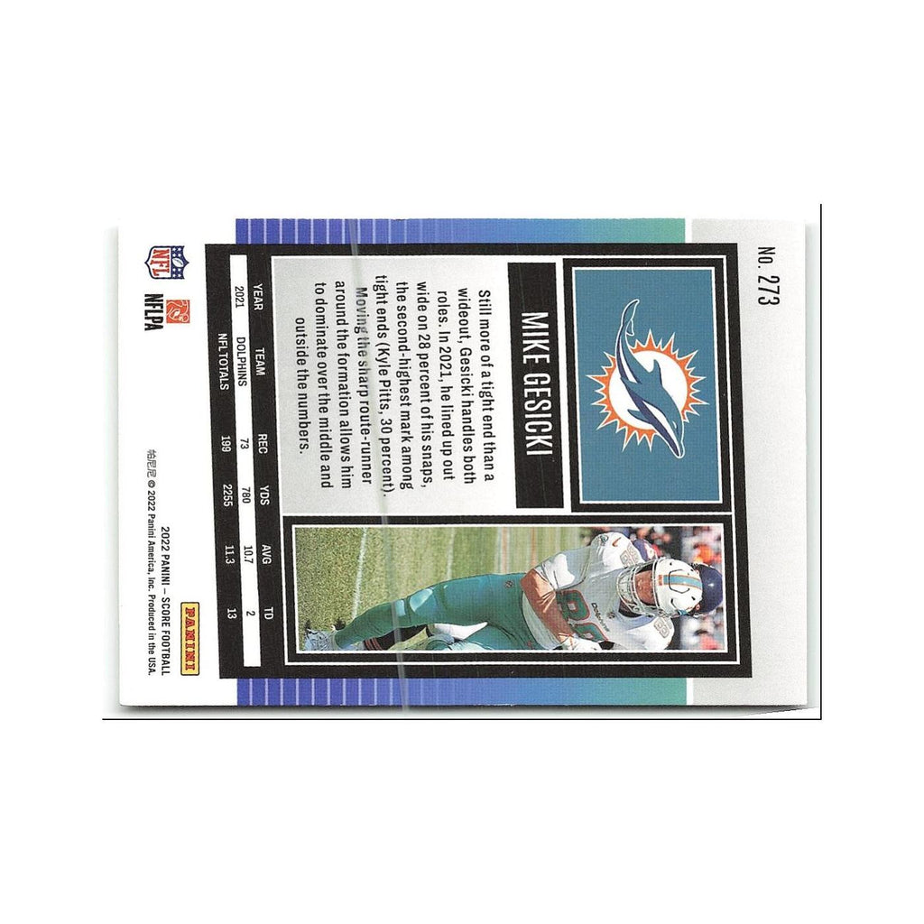 Mike Gesicki 2022 Score #273 Miami Dolphins Football Card NM