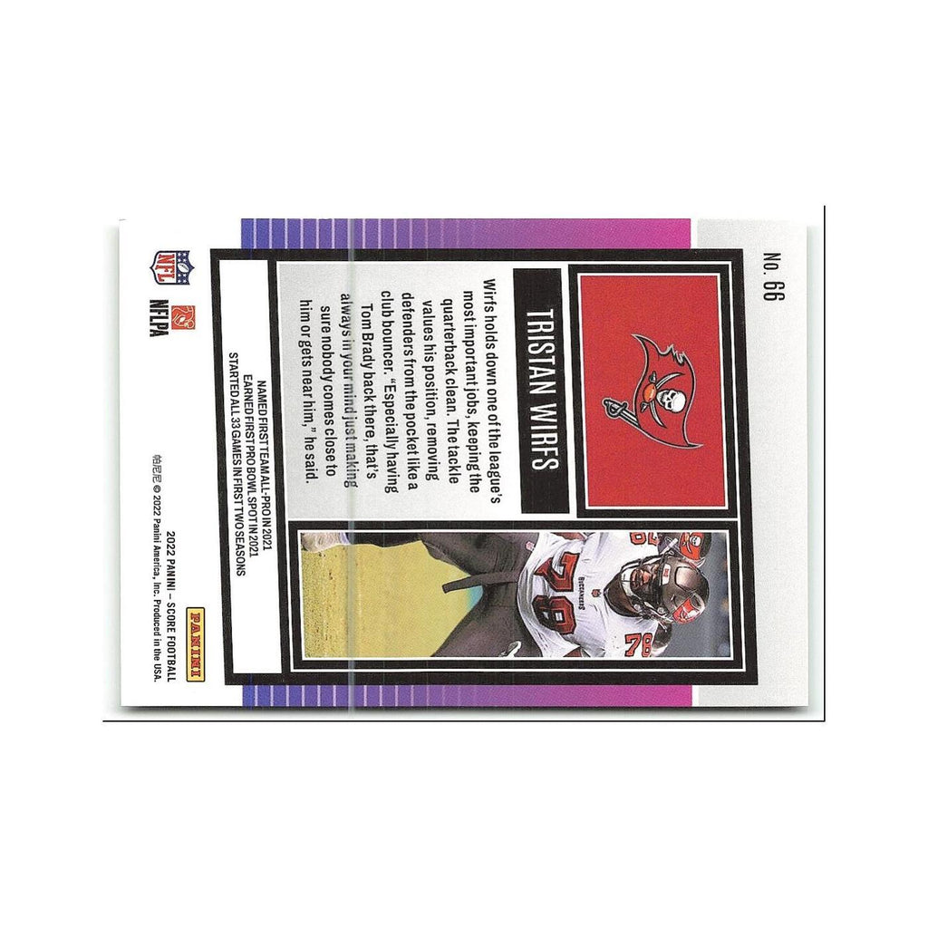 Tristan Wirfs 2022 Score #66 Tampa Bay Buccaneers Football Card NM