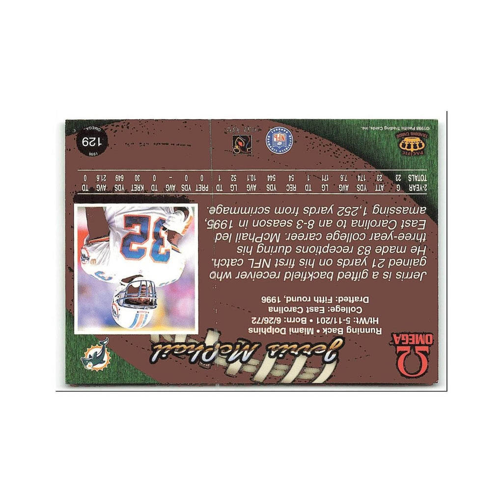 Jerris McPhail 1998 Pacific Omega #129 Denver Broncos Football Card NM