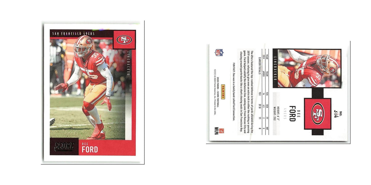 Dee Ford 2020 Score #314 San Francisco 49ers Football Card NM