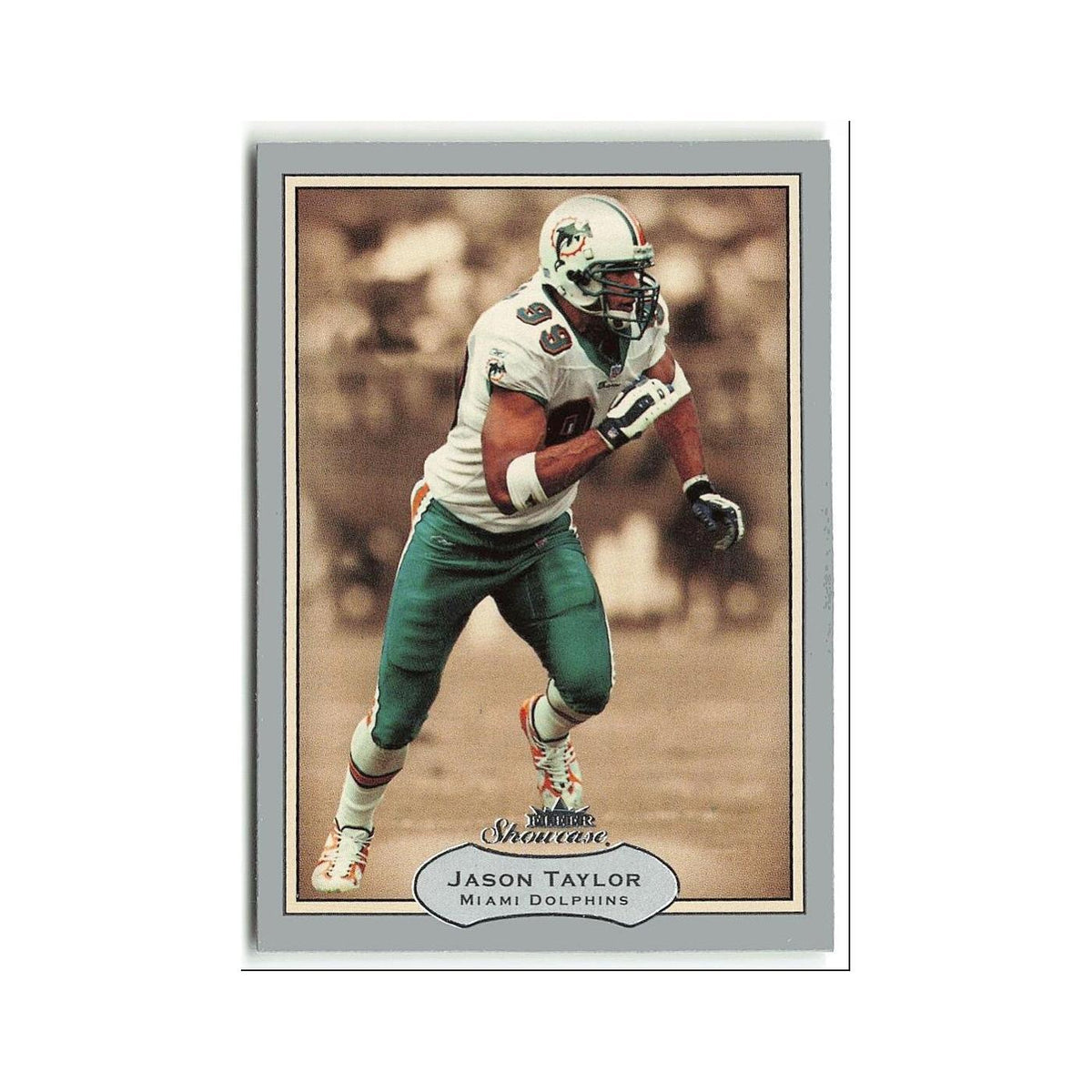 Jason Taylor 2003 Fleer Showcase #83 Miami Dolphins Football Card NM